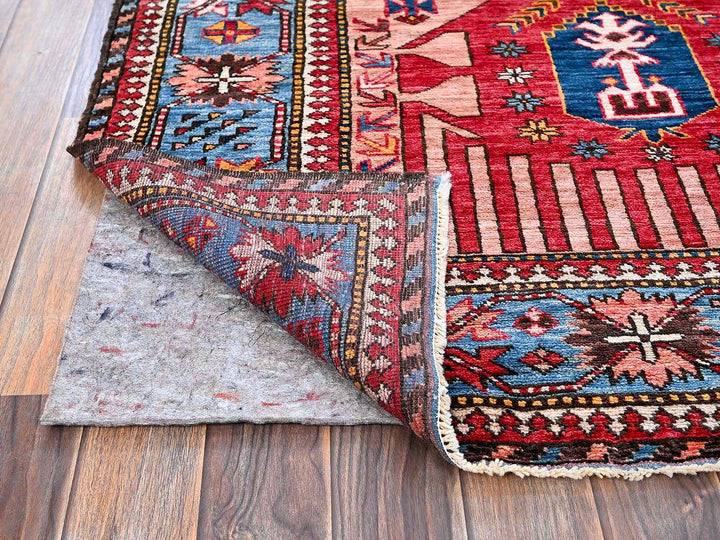 6'0" x 8'2" New Hand Knotted Pink Wool Rectangle Oriental Rug - MOA102575