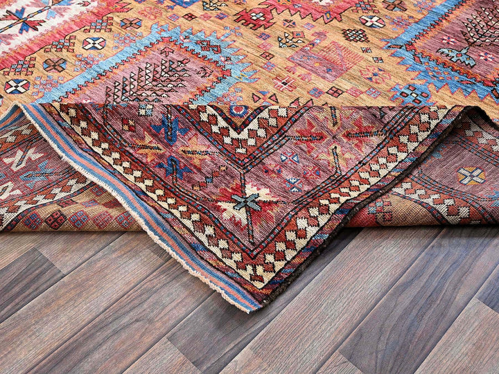 6'0" x 8'6" New Hand Knotted Brown Wool Rectangle Oriental Rug - MOA102579