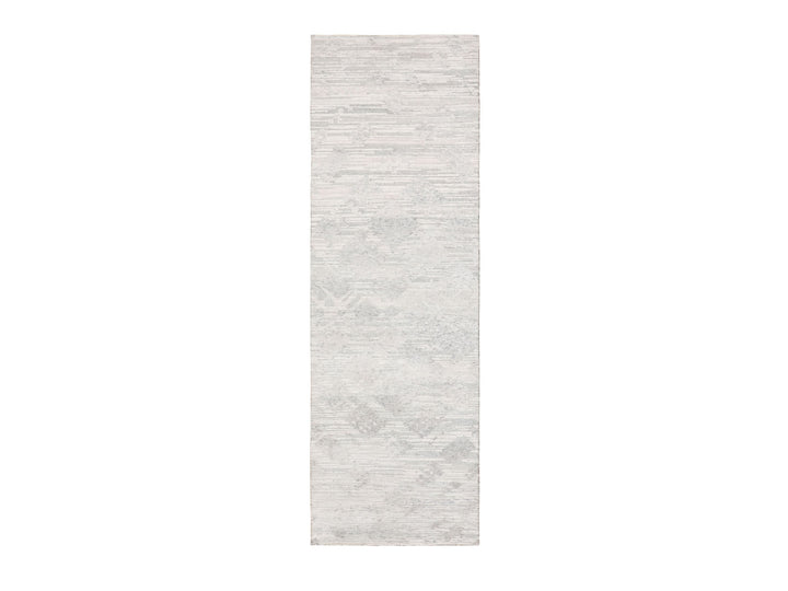 2'6" x 8'0" New Hand Knotted Ivory Wool Runner Oriental Rug - MOA10258233