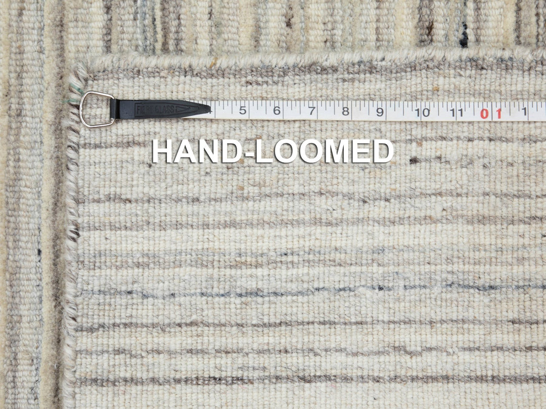 2'6" x 9'8" New Hand Loomed Beige Wool Runner Oriental Rug - MOA10258358