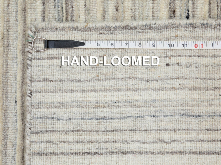 2'6" x 9'8" New Hand Loomed Beige Wool Runner Oriental Rug - MOA10258358