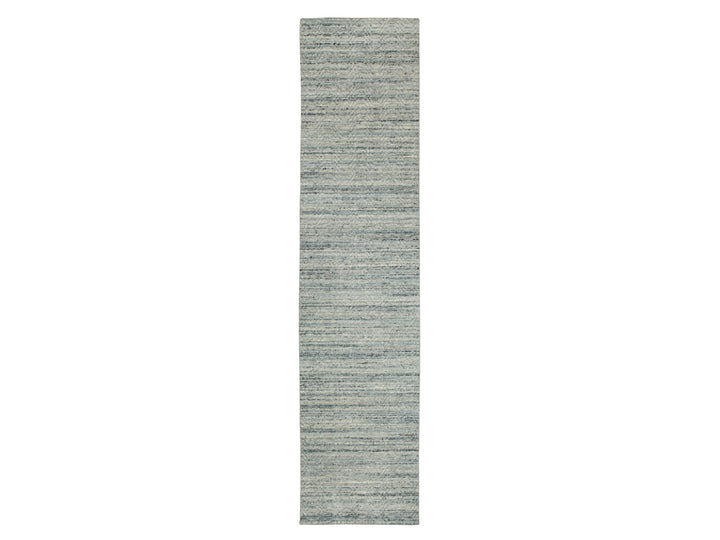 2'6" x 11'10" New Hand Loomed Green Wool Runner Oriental Rug - MOA10258572