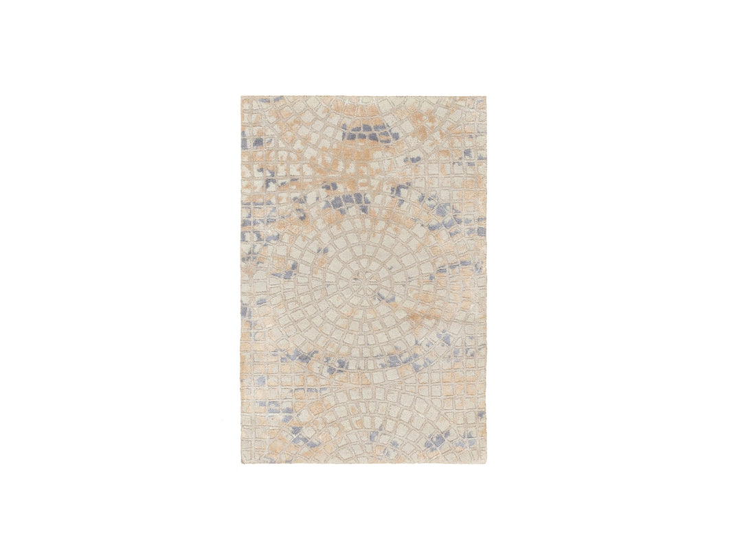 2'0" x 3'1" New Hand Knotted Ivory Wool & Silk Rectangle Oriental Rug - MOA10258636