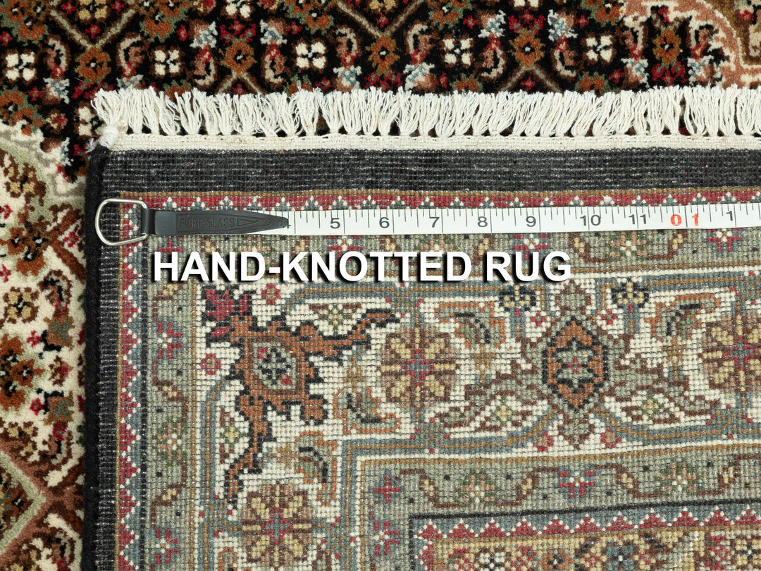 4'0" x 6'0" New Hand Knotted Black Wool Rectangle Oriental Rug - MOA10258770