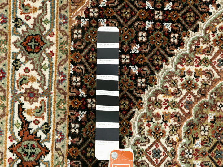 3'1" x 5'6" New Hand Knotted Black Wool Rectangle Oriental Rug - MOA10258776