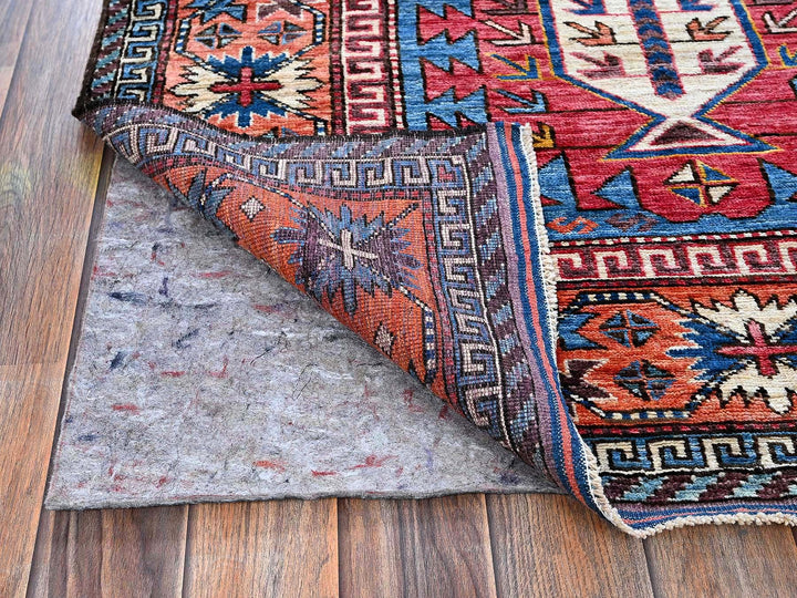 5'11" x 7'8" New Hand Knotted Blue Wool Rectangle Oriental Rug - MOA102588