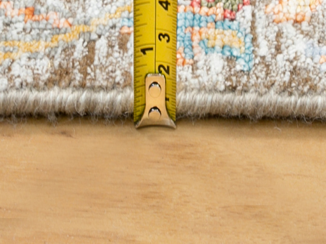 2'6" x 16'4" New Hand Knotted Ivory Wool & Silk Runner Oriental Rug - MOA10258966