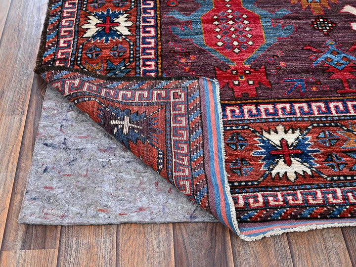 6'0" x 8'6" New Hand Knotted Ivory Wool Rectangle Oriental Rug - MOA102589