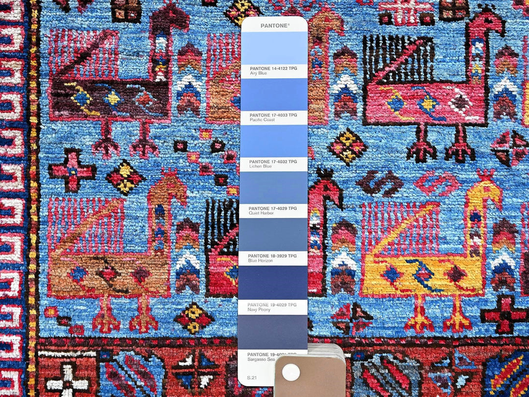 6'0" x 8'6" New Hand Knotted Ivory Wool Rectangle Oriental Rug - MOA102589