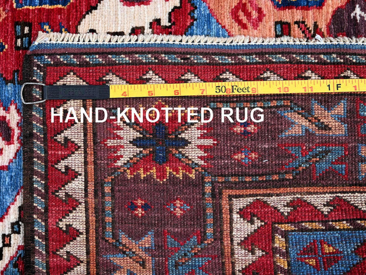 5'4" x 6'8" New Hand Knotted Blue Wool Rectangle Oriental Rug - MOA102591