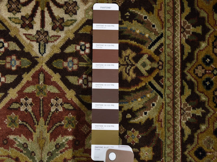 2'7" x 12'0" New Hand Knotted Brown Wool Runner Oriental Rug - MOA10259201