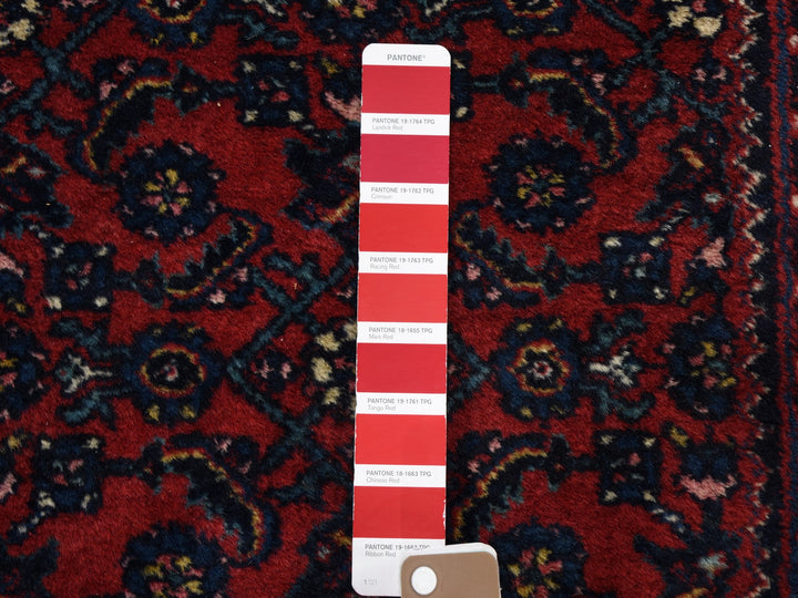 2'8" x 16'8" Vintage Hand Knotted Red Wool Runner Oriental Rug - MOA10259297
