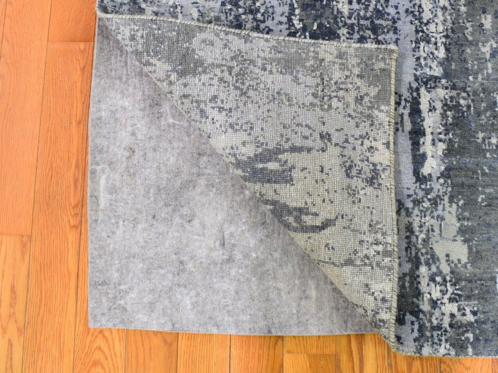 6'0" x 9'3" New Hand Knotted Ivory Wool Rectangle Oriental Rug - MOA10259519