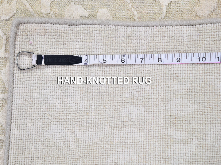 2'0" x 3'4" New Hand Knotted Ivory Wool & Silk Rectangle Oriental Rug - MOA10259536