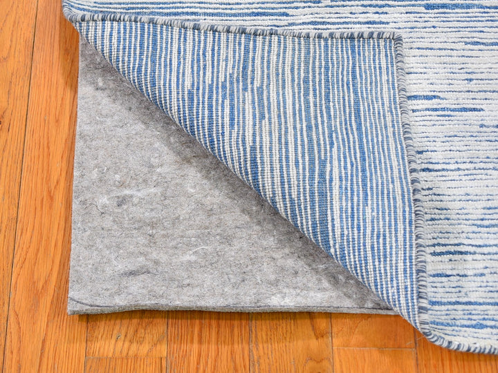 2'0" x 3'0" New Hand Knotted Blue Wool Rectangle Oriental Rug - MOA10259541