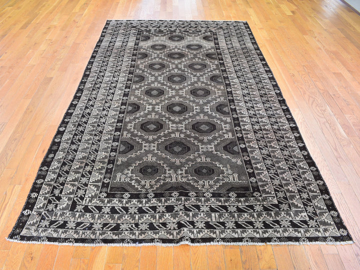 5'8" x 9'10" New Hand Knotted Brown Wool Rectangle Oriental Rug - MOA10259564