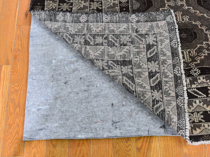 5'8" x 9'10" New Hand Knotted Brown Wool Rectangle Oriental Rug - MOA10259564