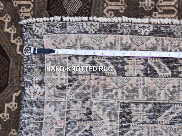 5'8" x 9'10" New Hand Knotted Brown Wool Rectangle Oriental Rug - MOA10259564