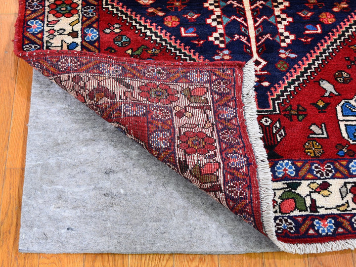 3'6" x 4'9" New Hand Knotted Red Wool Rectangle Oriental Rug - MOA10259626