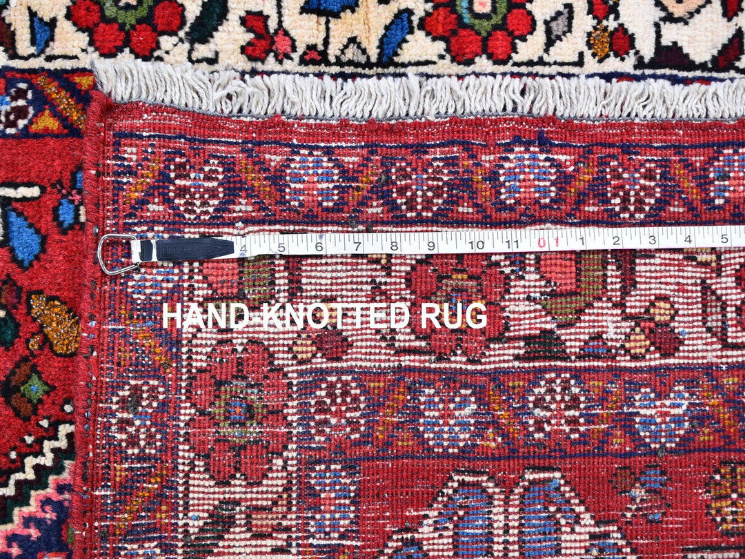 3'6" x 4'9" New Hand Knotted Red Wool Rectangle Oriental Rug - MOA10259626