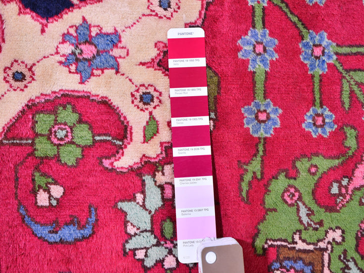 4'10" x 7'2" New Hand Knotted Red Wool Rectangle Oriental Rug - MOA10259643