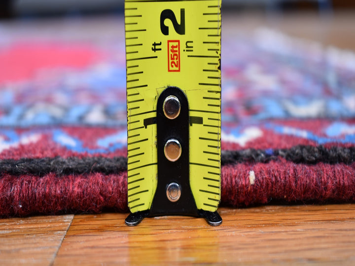 2'8" x 4'0" New Hand Knotted Red Wool Rectangle Oriental Rug - MOA10259671