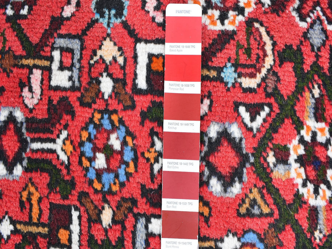3'6" x 5'0" New Hand Knotted Red Wool Rectangle Oriental Rug - MOA10259677
