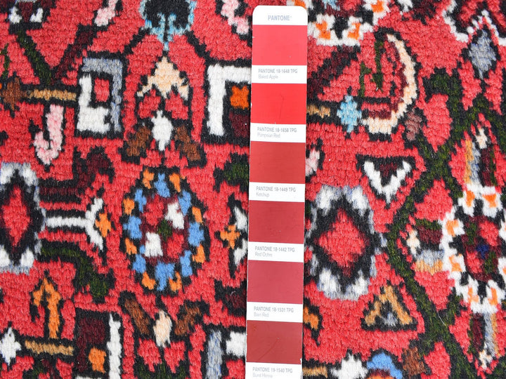 3'6" x 5'0" New Hand Knotted Red Wool Rectangle Oriental Rug - MOA10259677
