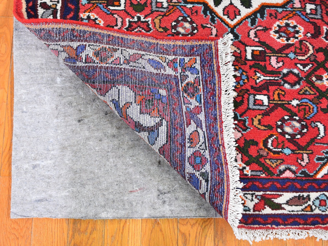 3'6" x 5'0" New Hand Knotted Red Wool Rectangle Oriental Rug - MOA10259677
