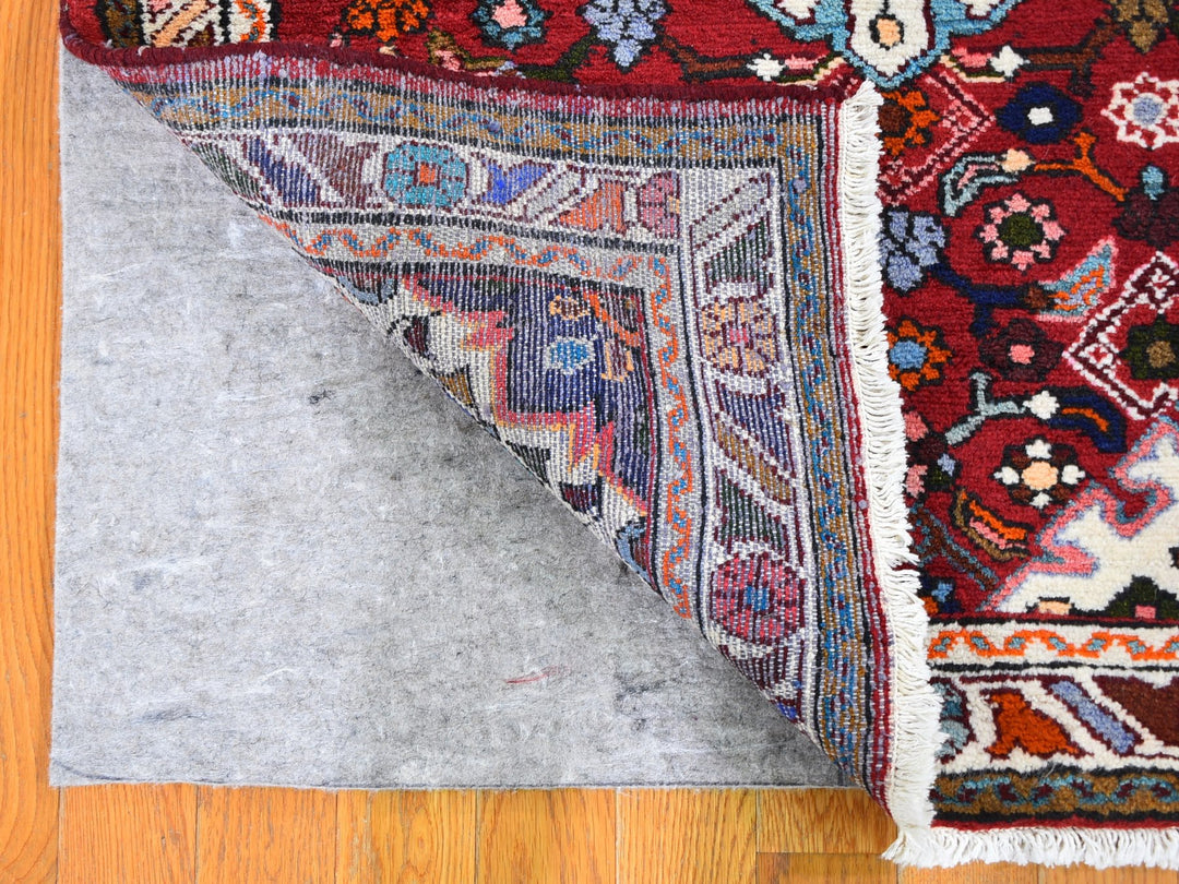 3'6" x 5'3" New Hand Knotted Red Wool Rectangle Oriental Rug - MOA10259678