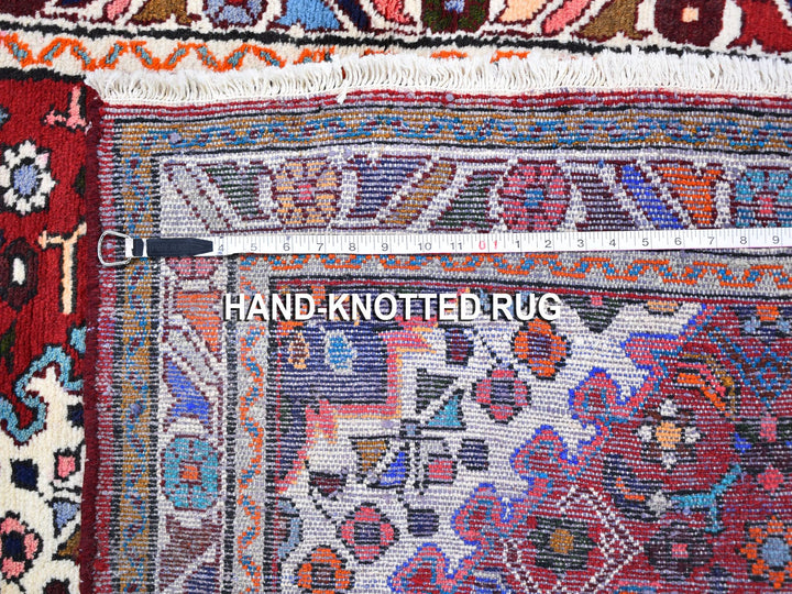 3'6" x 5'3" New Hand Knotted Red Wool Rectangle Oriental Rug - MOA10259678