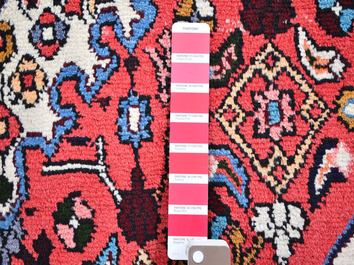 3'4" x 5'3" New Hand Knotted Red Wool Rectangle Oriental Rug - MOA10259692
