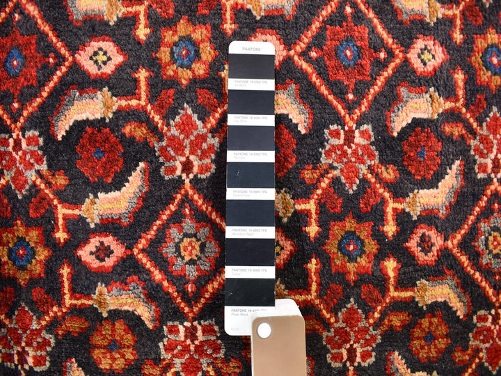 6'1" x 10'0" New Hand Knotted Black Wool Rectangle Oriental Rug - MOA10259697