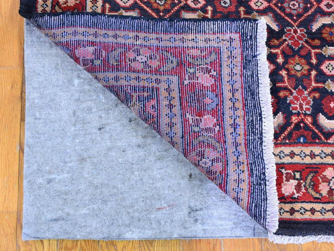 6'1" x 10'0" New Hand Knotted Black Wool Rectangle Oriental Rug - MOA10259697