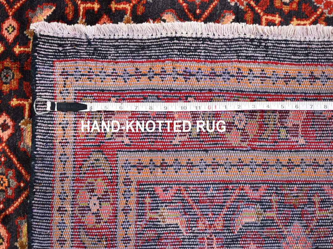 6'1" x 10'0" New Hand Knotted Black Wool Rectangle Oriental Rug - MOA10259697