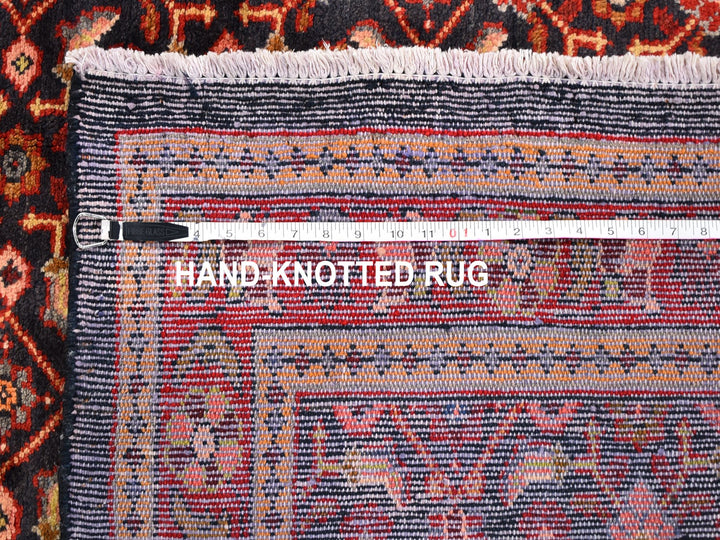 6'1" x 10'0" New Hand Knotted Black Wool Rectangle Oriental Rug - MOA10259697