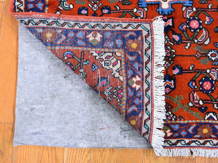 3'3" x 4'5" New Hand Knotted Orange Wool Rectangle Oriental Rug - MOA10259709