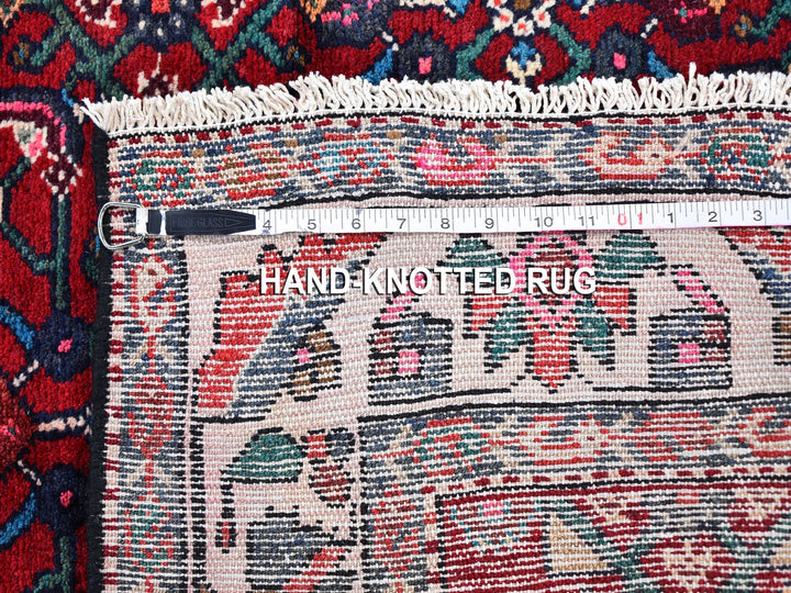 3'6" x 6'3" New Hand Knotted Red Wool Rectangle Oriental Rug - MOA10259717