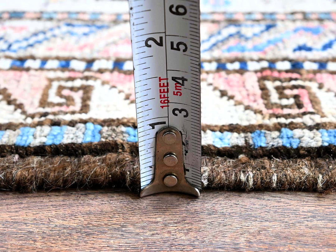 5'0" x 6'3" New Hand Knotted Pink Wool Rectangle Oriental Rug - MOA102597