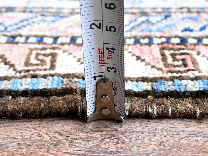 5'0" x 6'3" New Hand Knotted Pink Wool Rectangle Oriental Rug - MOA102597