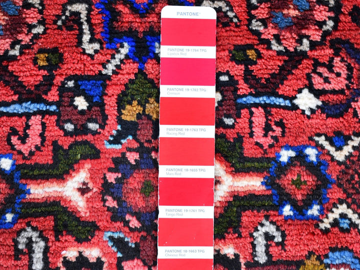 3'6" x 5'1" New Hand Knotted Red Wool Rectangle Oriental Rug - MOA10259848