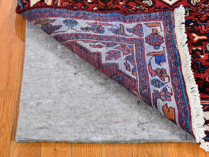 3'6" x 5'1" New Hand Knotted Red Wool Rectangle Oriental Rug - MOA10259848