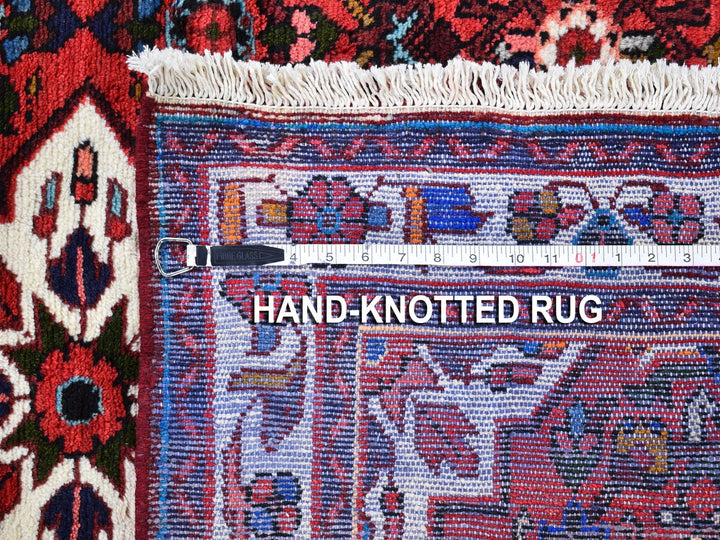 3'6" x 5'1" New Hand Knotted Red Wool Rectangle Oriental Rug - MOA10259848