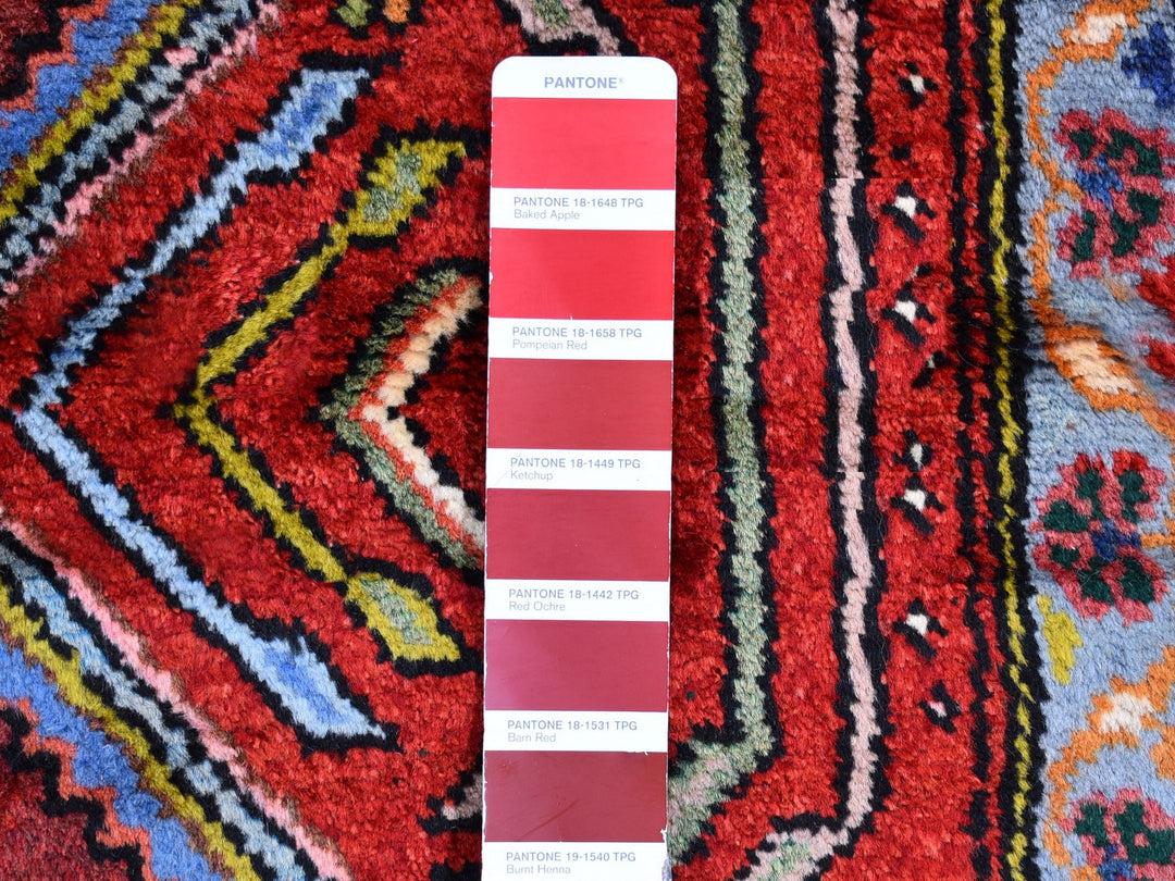 3'8" x 6'5" New Hand Knotted Red Wool Rectangle Oriental Rug - MOA10259851