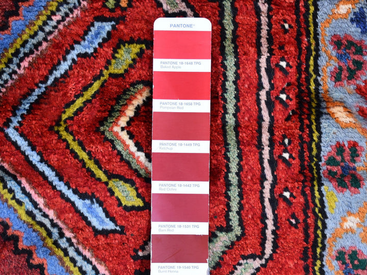 3'8" x 6'5" New Hand Knotted Red Wool Rectangle Oriental Rug - MOA10259851