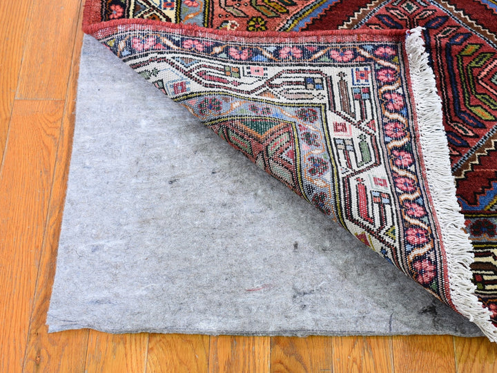 3'8" x 6'5" New Hand Knotted Red Wool Rectangle Oriental Rug - MOA10259851