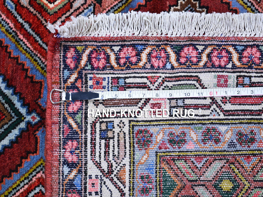 3'8" x 6'5" New Hand Knotted Red Wool Rectangle Oriental Rug - MOA10259851