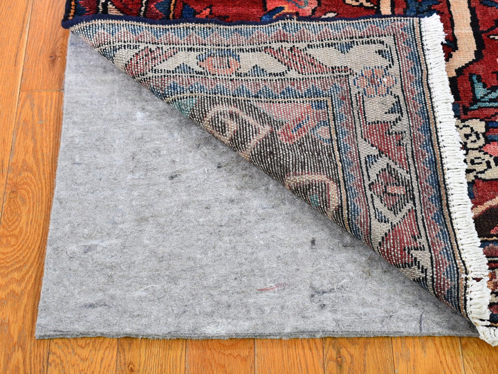 3'5" x 9'7" New Hand Knotted Red Wool Runner Oriental Rug - MOA10259860