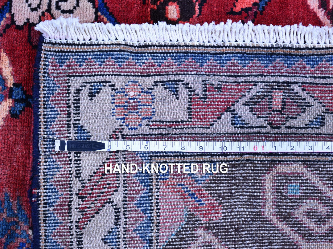 3'5" x 9'7" New Hand Knotted Red Wool Runner Oriental Rug - MOA10259860