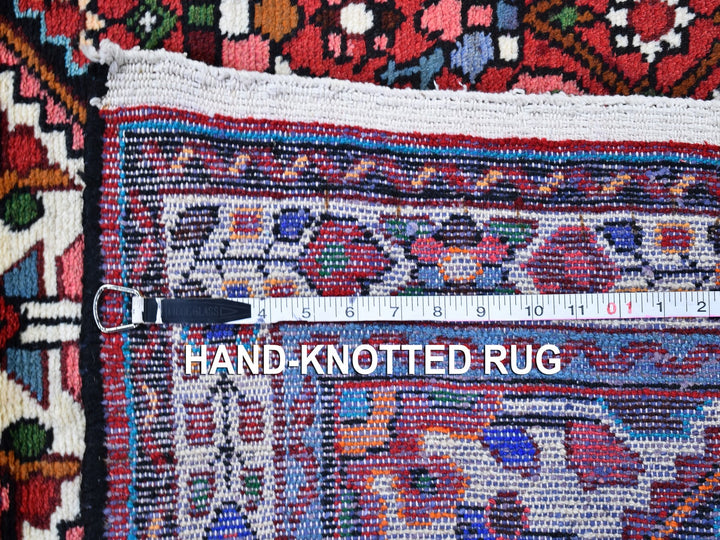 3'7" x 5'1" New Hand Knotted Red Wool Rectangle Oriental Rug - MOA10259880